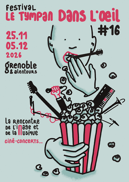 affiche du festival tympan dans l'œil 2026 à grenoble et alentours